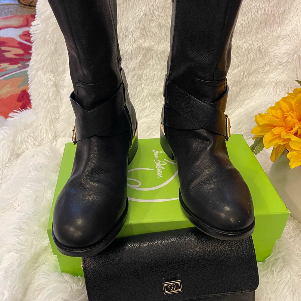 Vince Camuto Mid Calf Boots w/ crossbody bag set!